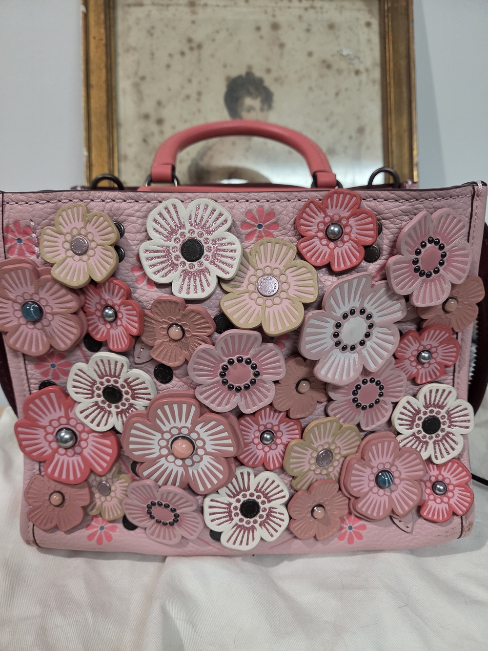 COACH Rogue 25 with Tea Rose Cherry Blossom Japan Exclusive 67690 PRICE FIRM!!!! - Picture 3 of 10